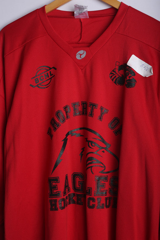 Vintage Property of Eagles Jersey Red - Knit Polyester