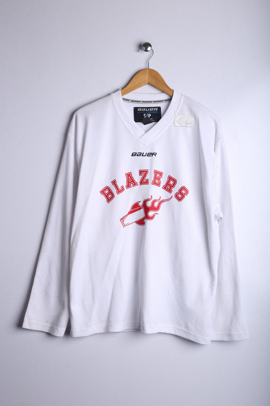 Vintage Bauer Blazers Jersey White - Knit Polyester