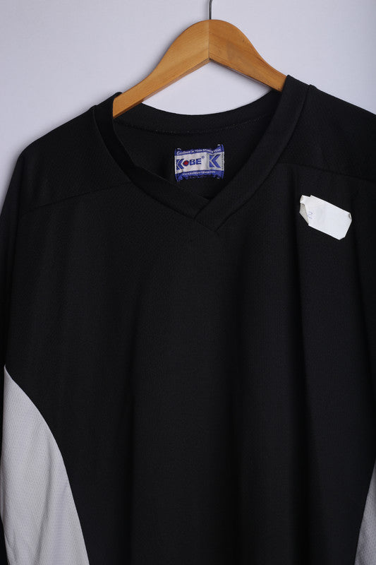 Vintage Kobe Athletic Sports Jersey Black - Knit Polyester