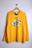 Vintage Bauer BCHL Sports Jersey Yellow - Knit Polyester