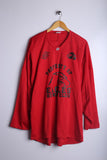 Vintage Eagle Hockey Club Jersey Red - Knit Polyester