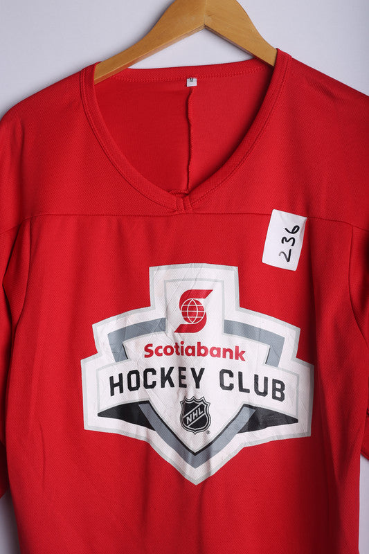 Vintage NHL Hockey Club Jersey Red - Knit Polyester