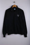 Vintage 90's Champion 1/4 Zipper Jacket Black