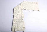 Vintage Ralph Lauren Scarf Cable Knit White