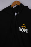 Vintage 90's Champion Zipper Hoodie Black - Cotton