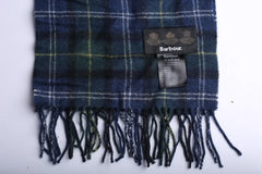 Vintage Barbour Scarf Blue Checkred