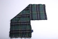 Vintage Tommy Hilfiger Scarf Green/Black Checkred