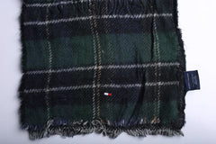 Vintage Tommy Hilfiger Scarf Green/Black Checkred