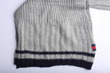 Vintage Tommy Hilfiger Scarf Grey Cable Knit