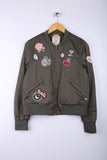 Vintage Pull & Bear Bomber Jacket Bronze - Polyester