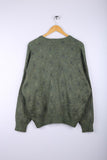 Vintage G & J UK Wool Jumper Sweater Olive - Wool