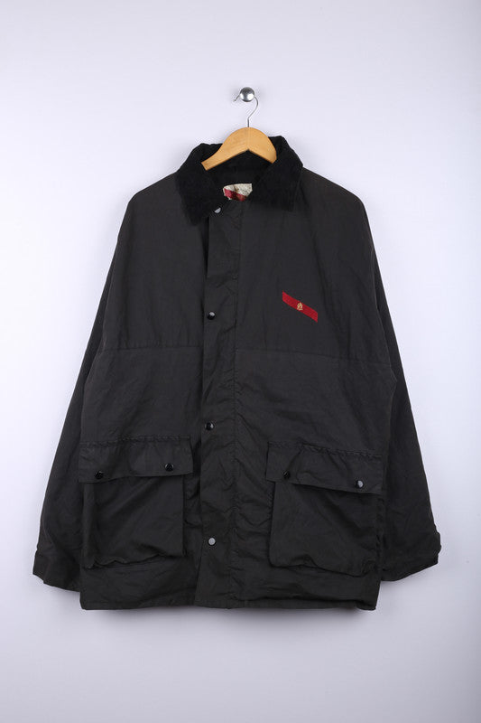 Vintage Champagne Classic Button Up Jacket Black - Polyester
