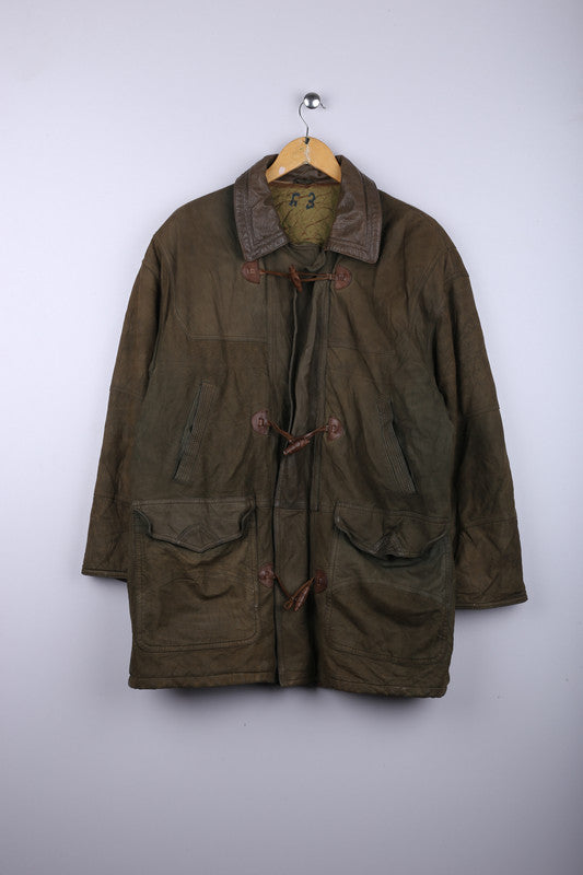 Vintage Forest Amazon Jacket Brown - Leather