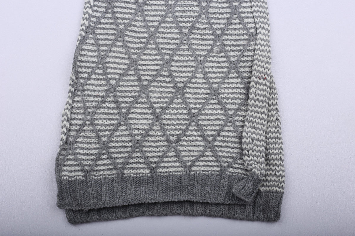 Vintage Tommy Hilfiger Scarf Cable knit Grey