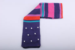 Vintage Tommy Hilfiger Scarf Navy/Orange/Pink