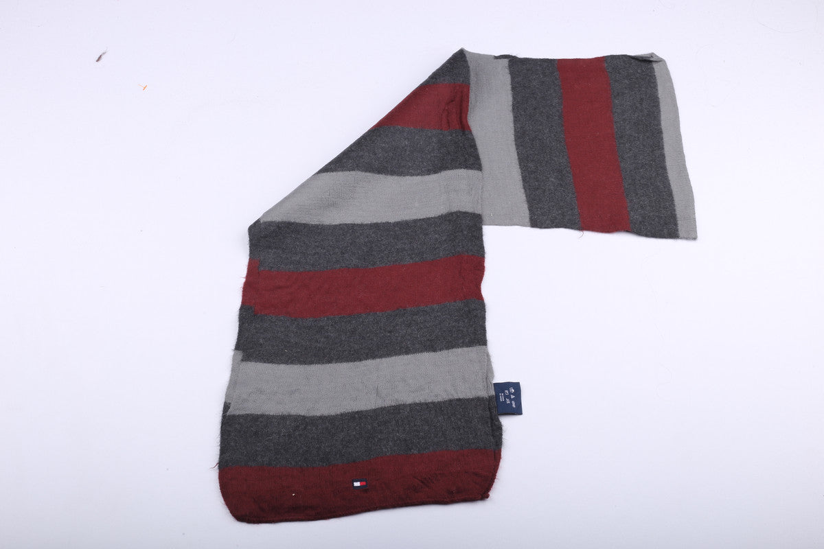 Vintage Tommy Hilfiger Scarf Burgundy/Grey