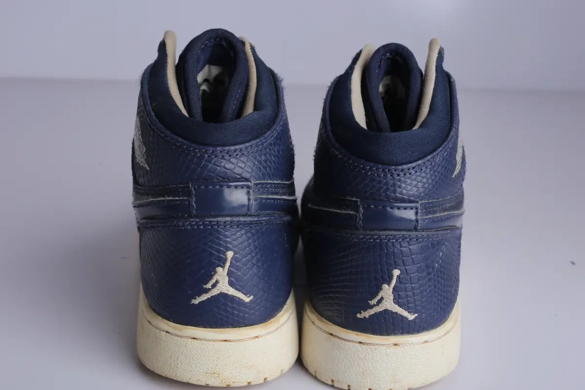 Nike Jordan 1 Sneaker Snake Blue - (Condition Good)