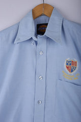 Vintage 90's Dickies Button Down Shirt Sky Blue - Cotton