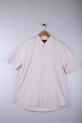 Vintage River Island Button Down Shirt Pink - Cotton