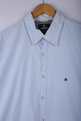 Vintage Lerros Button Down Shirt Sky Blue - Cotton