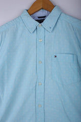 Vintage Tommy Hilfiger Shirt Sky Blue - Cotton