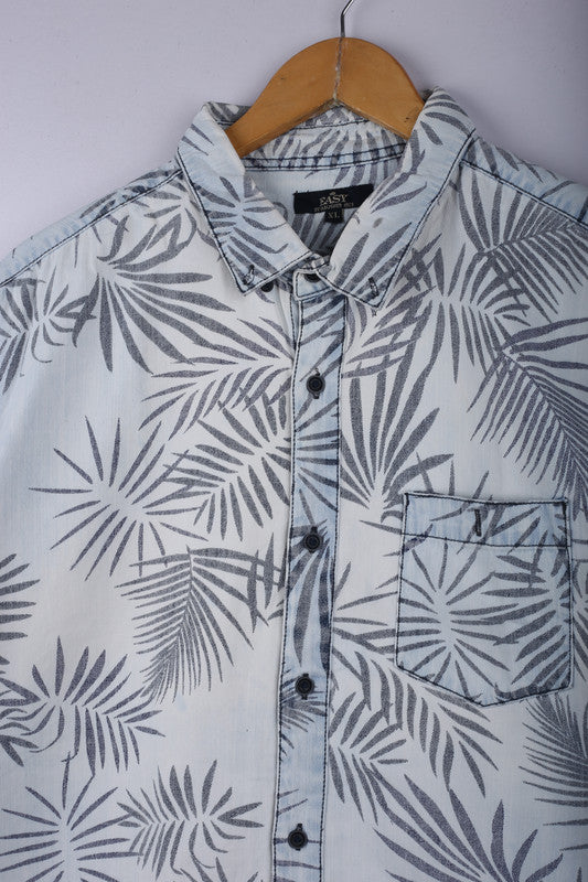 Vintage EASY Button Down Shirt Hawaiin - Cotton
