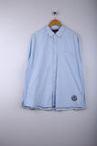 Vintage Tommy Hilfiger Button Down Sky Blue Shirt - Cotton