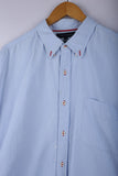 Vintage Tommy Hilfiger Button Down Sky Blue Shirt - Cotton