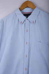 Vintage Tommy Hilfiger Button Down Sky Blue Shirt - Cotton