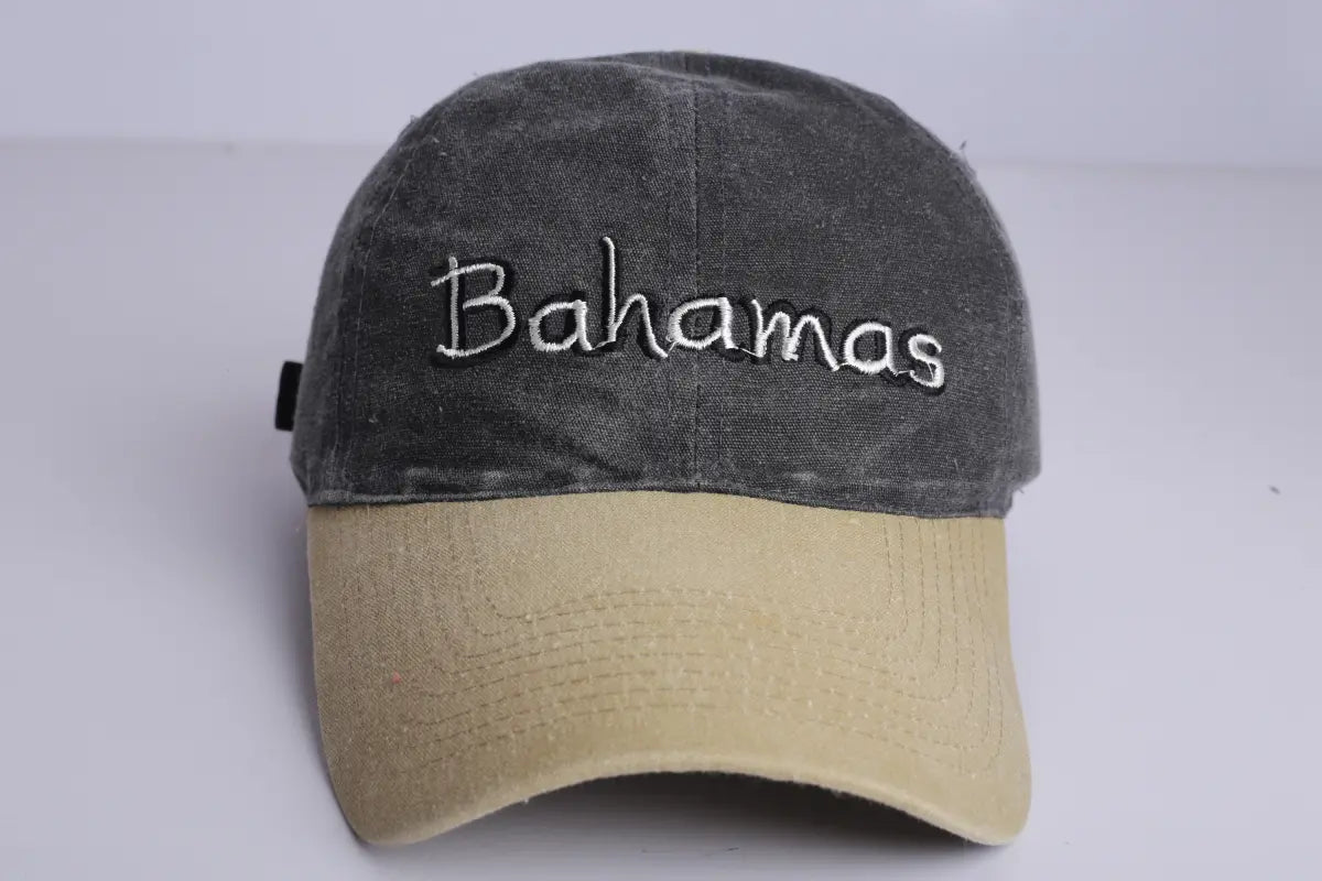 Vintage Bahamas Cap Charcoal Grey