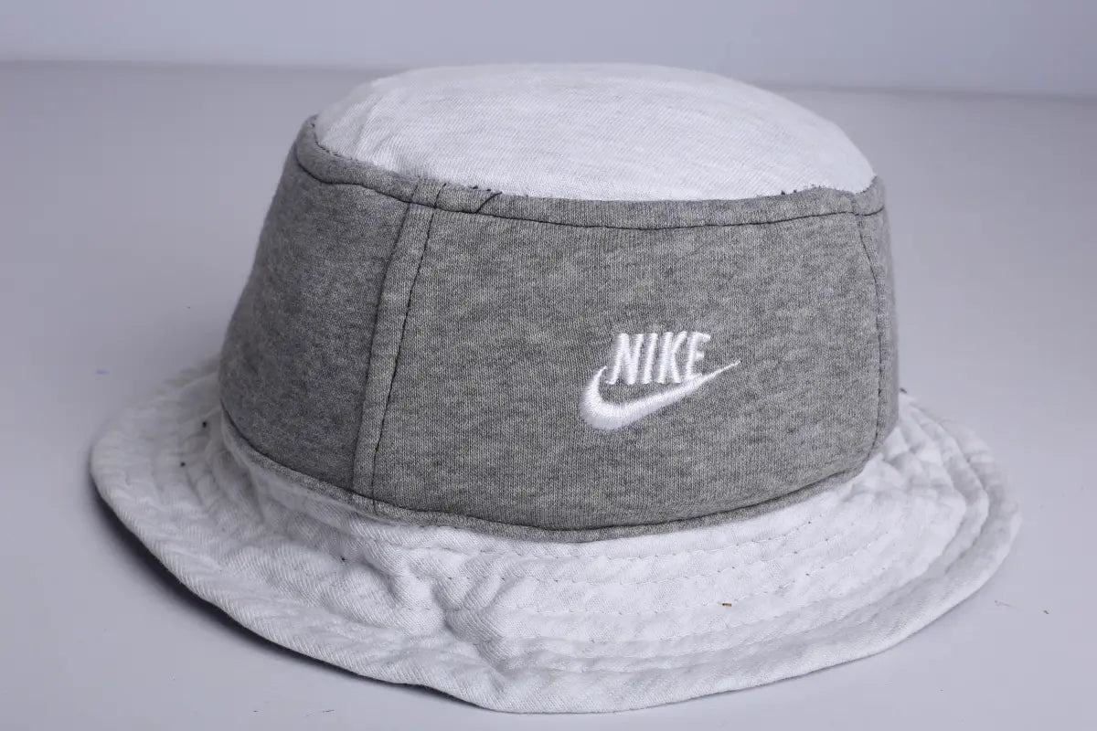 Vintage Nike Re-Work  Bucket Hat Grey/White