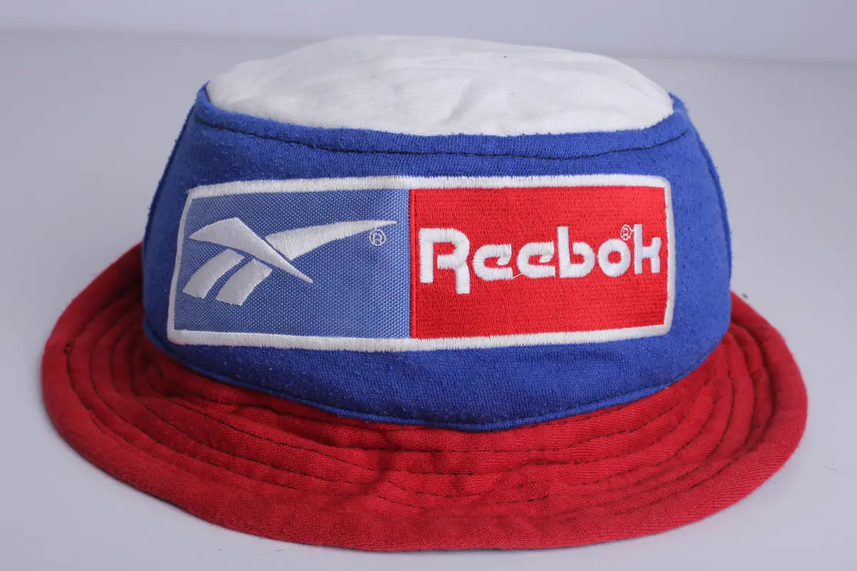 Vintage Reebok Re-Work Bucket Hat Navy/Red