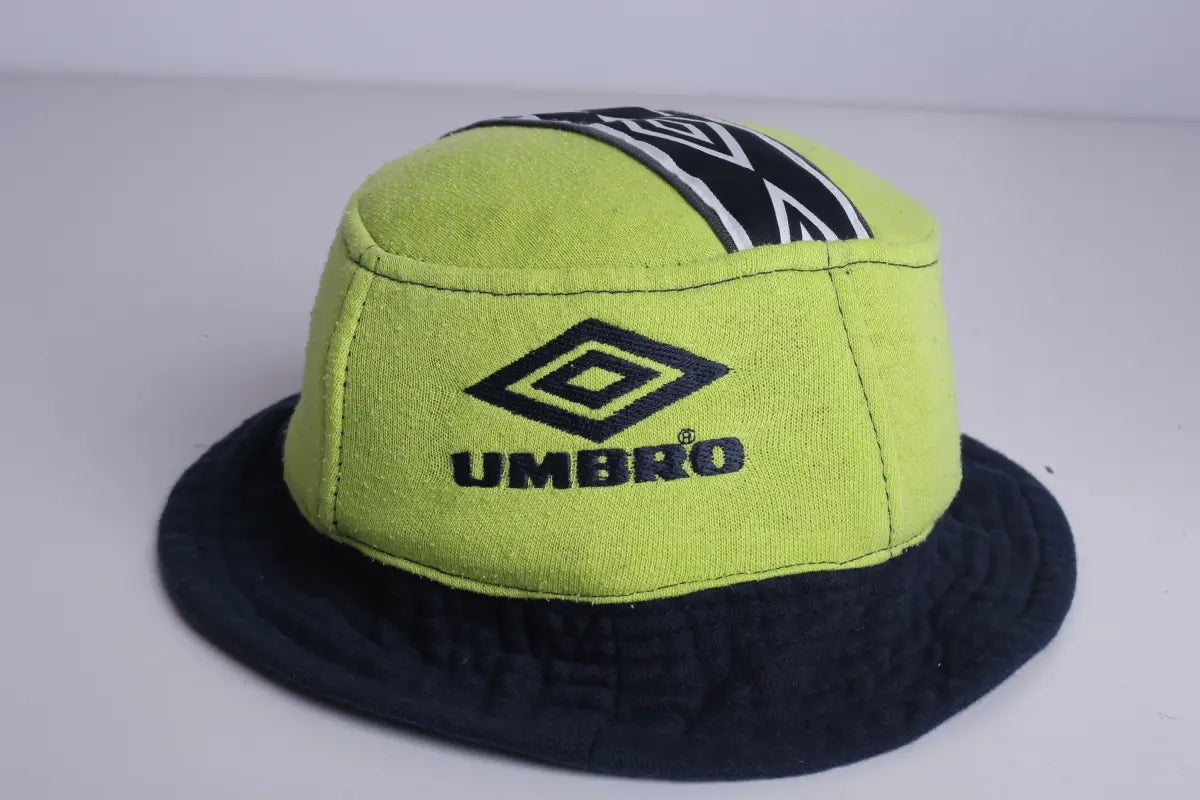 Vintage Umrbo Re-Work Bucket Hat Neon/Navy
