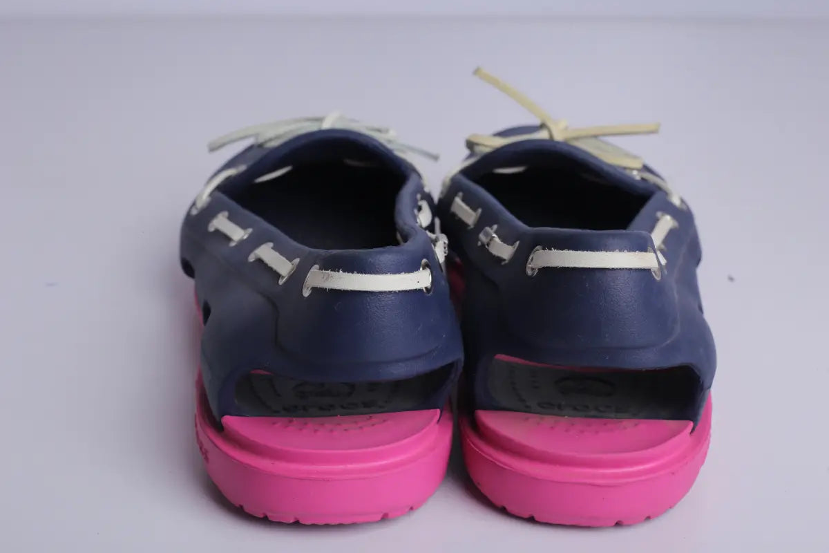 Crocs Boat Shoe Navy/Pink - (Condition Premium)