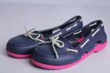 Crocs Boat Shoe Navy/Pink - (Condition Premium)