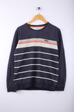 Vintage 90's FILA Sweatshirt Navy/Grey - Cotton