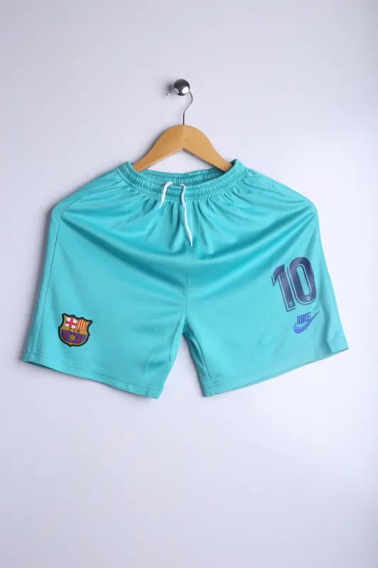 Vintage 90's Nike FC Barca Shorts Aqua