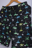 Vintage Hawaiin Shorts Black/Trees
