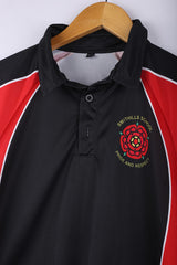 Vintage 90's Smithills Polo T-Shirt Tee Black/Red - Polyester