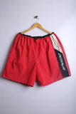 Vintage 90's Speedo Shorts Red/Black