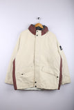 Vintage 90's Nautica Puffer Off White - Polyester