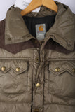 Vintage 90's Carhartt Gilet Puffer Brown - Polyester