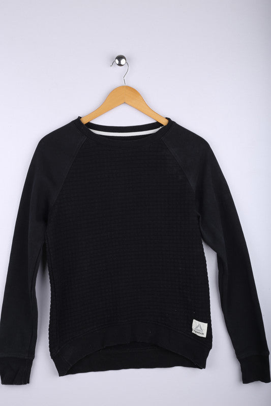 Vintage 90's Reebok Sweatshirt Black - Cotton