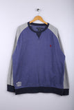Vintage 90's U.S. Polo Assasin Sweatshirt Blue - Cotton