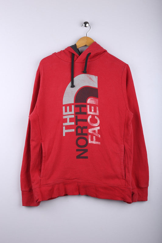 Vintage 90's The North Face Hoodie Red - Cotton