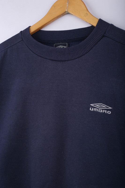 Vintage 90's Umbro Sweatshirt Navy - Cotton