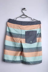 Vintage Hawaiin Shorts Sky Blue Stripe