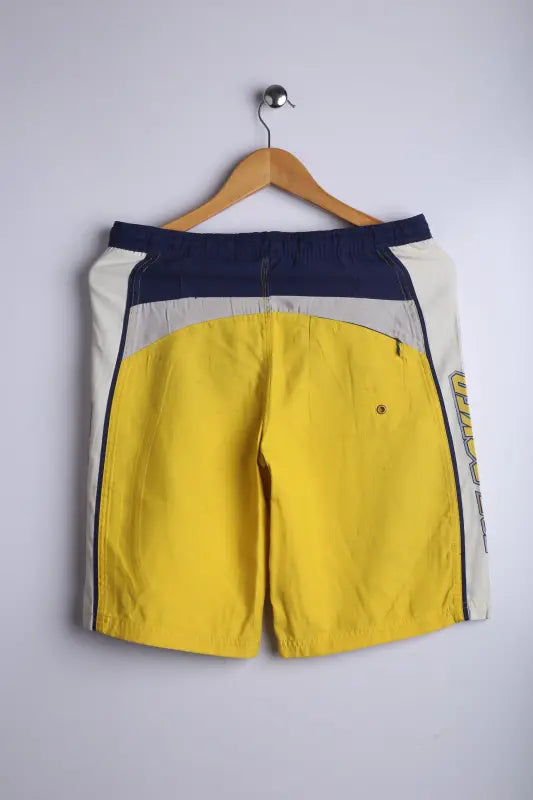 Vintage Joe Boxer Shorts Yellow Navy