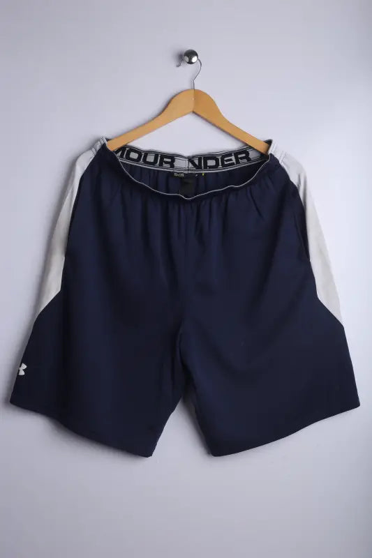 Vintage 90's Under Armour Shorts Navy