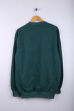 Vintage 90's Diesel Sweatshirt Green - Cotton